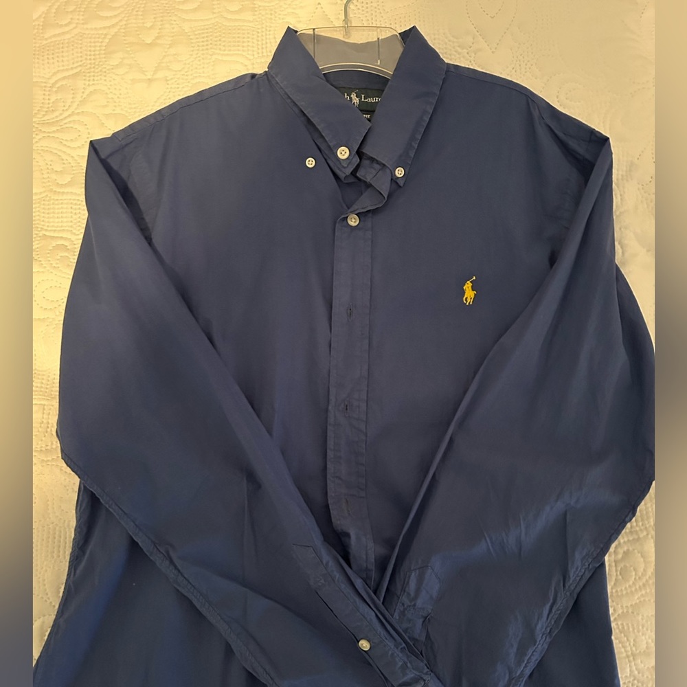 Polo Button Up. Custom Fit Size Medium - image 1